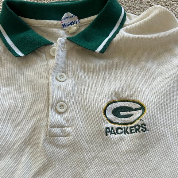 True Fan Green Bay Packers Polo Shirt Menās L Golf Sports Classic Preppy Gorpcor - Picture 3 of 10